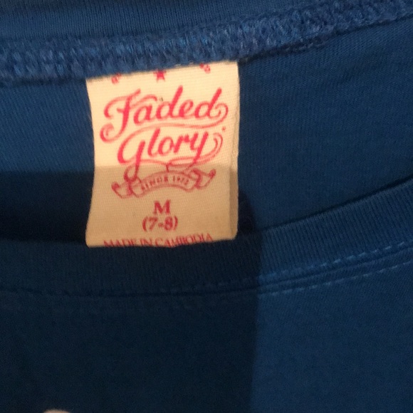 Faded Glory Ultra Soft Blue Cambodia National Beer tshirt - Picture 4 of 4